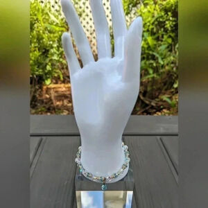 Handmade December Birthstone Stretch Fashion Bracelet (New)